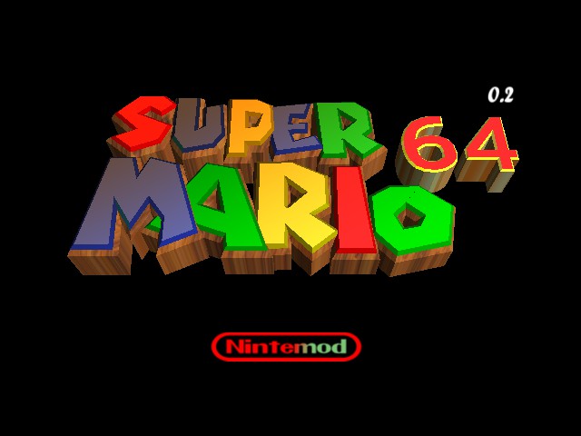 Super Mario 64 - HD Title Screen